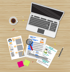 Human resources management concept