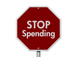 Stop Spending Road Sign
