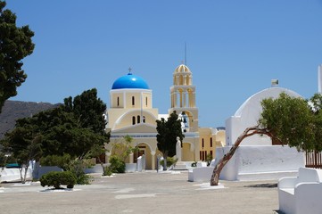 Christian church in Oia, Santorini island, Greece. 30-06-2013.