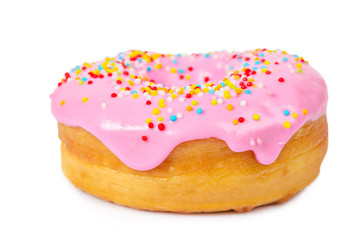 Donut with sprinkles.