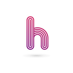 Letter H logo icon design template elements