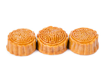 Mooncake on white.