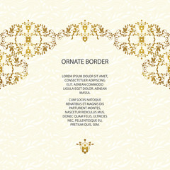 Vector decorative frame. Elegant element for design template.