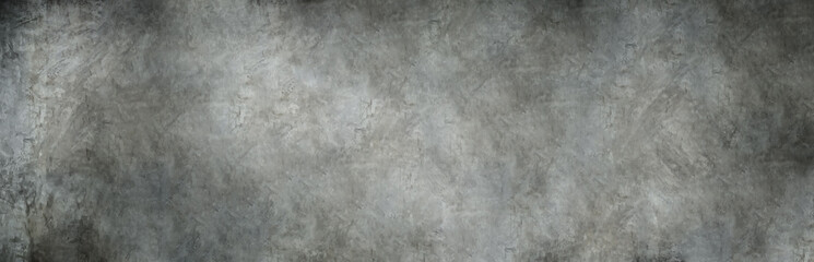 Fototapeta na wymiar panorama shot of grey polished concrete background.