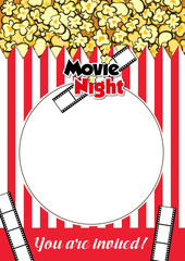 Movie Night Card