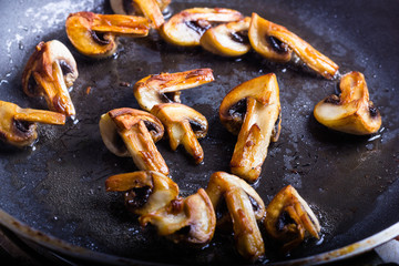 Fried mushrooms.