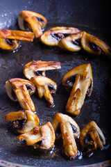 Fried mushrooms.