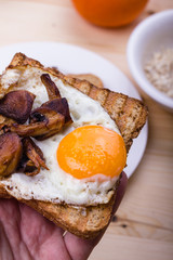 Breakfast set for one.