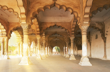 Fort Rouge situé à Agra, en Inde.
