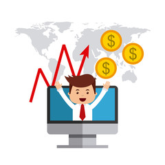 international stock exchange icons vector illustration, eps10