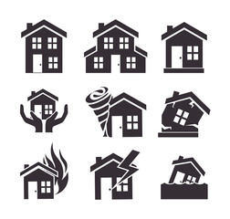 house insurance protection design vector illustration eps 10