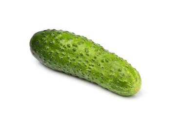 Fresh cucumber isolated.