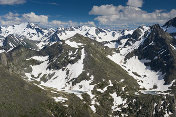 Fototapeta premium Beautiful summer landscape, Altai mountains Russia.