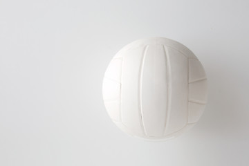 close up of volleyball ball on white