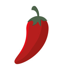 cartoon red chili pepper mexican design isolated vector illustration eps 10