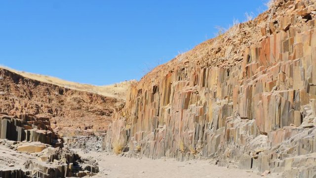 organ pipes basalt columns formation namibia