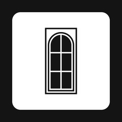 Interior door icon in simple style isolated on white background. House symbol vector illustration