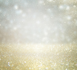 glitter vintage lights background. de-focused.