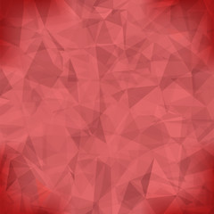 Red Light Polygonal Mosaic Background.  Business Design Templates. Triangular Geometric Pattern