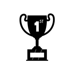 Vector Trophy Cup Flat Icon