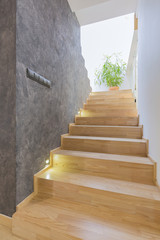 Walking up a stairs