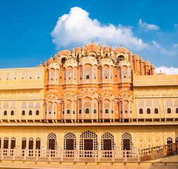 Obraz premium Hawa Mahal, the Palace of Winds, Jaipur, Rajasthan, India .Inside view