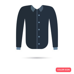 Male shirt color flat icon