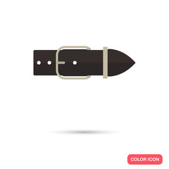 Male belt color flat icon