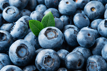 Blueberry. Fresh organic berries macro. Fruit background