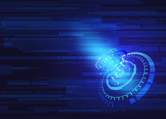 Obraz premium vector background abstract technology communication concept, futuristic background, techno circle