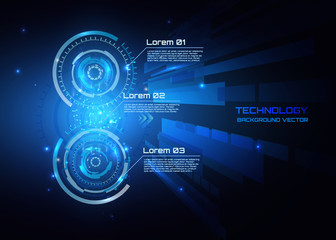 vector background abstract technology communication concept,futuristic background, infographic, techno circle