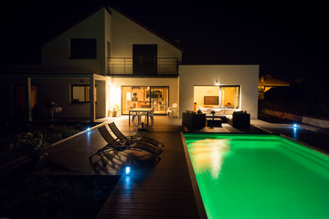 villa de nuit