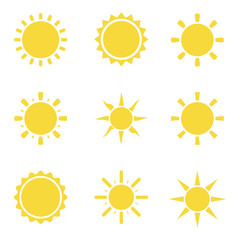 Sun set icons