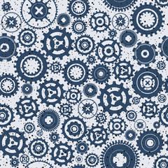 Background metallic with gears, vector illustration