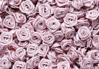 background of artificial flowers.