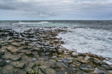 The famous Giant's Causeway in County Antrim, Northern Ireland