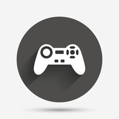 Joystick sign icon. Video game symbol.