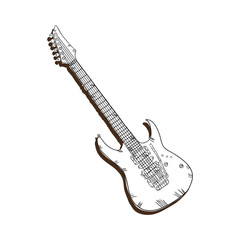 Fototapeta na wymiar electric guitar musical instrument. traditional music element. vector illustration