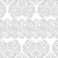 Seamless pattern with Love Hearts 
