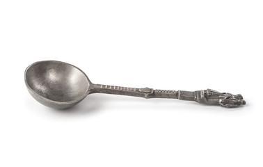 Vintage spoon isolated on white background