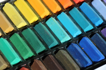 Multicolored pastels 