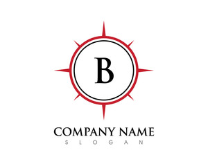 B Letter Compass Logo