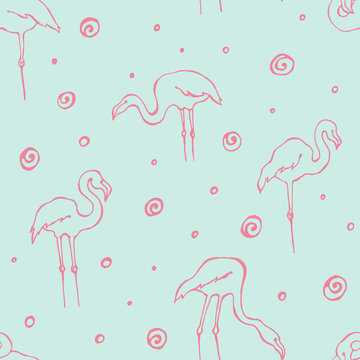 Flamingos pattern