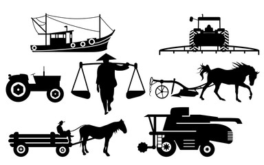 Agricultural silhouettes
