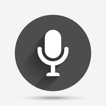 Microphone icon. Speaker symbol. Live music sign