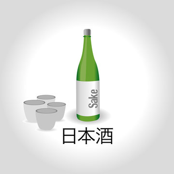 Sake with glasses