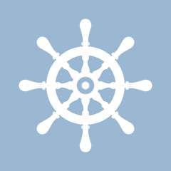 Obraz premium Ship steering wheel icon