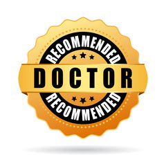 Doctor recommended gold icon