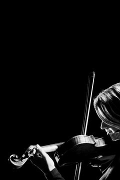 Violin player violinist closeup