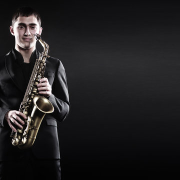 Saxophonist Saxophone Player jazz man